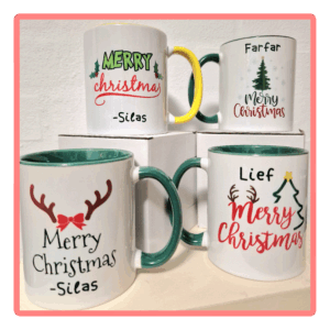 Christmas mugs with name
