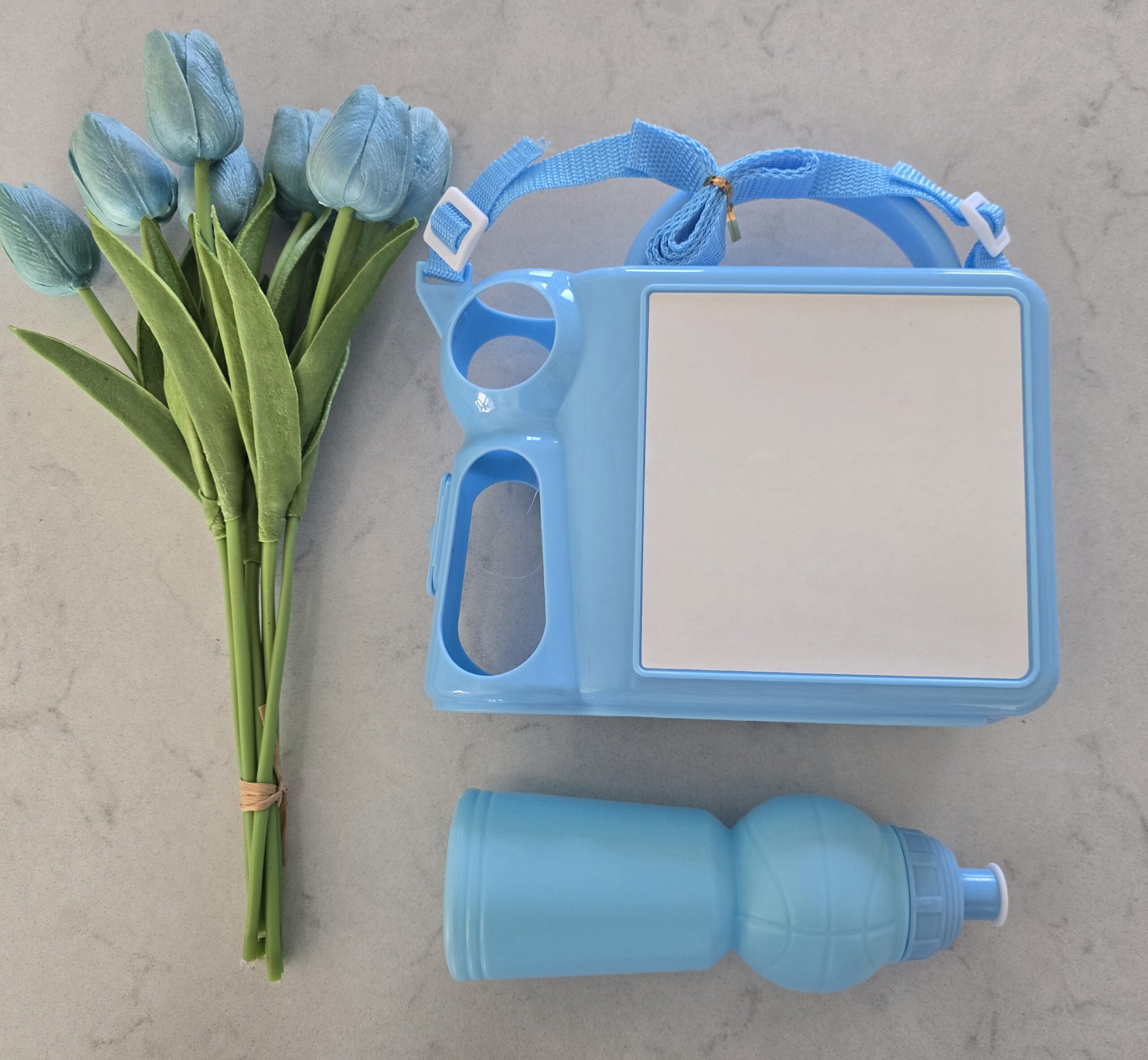 Lunchbox with waterbottle Blue - Image 2