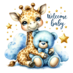 Lunchbox with waterbottle welcome baby design