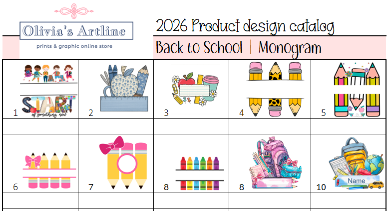 Standard Lunchbox with back to school monogram - Image 2